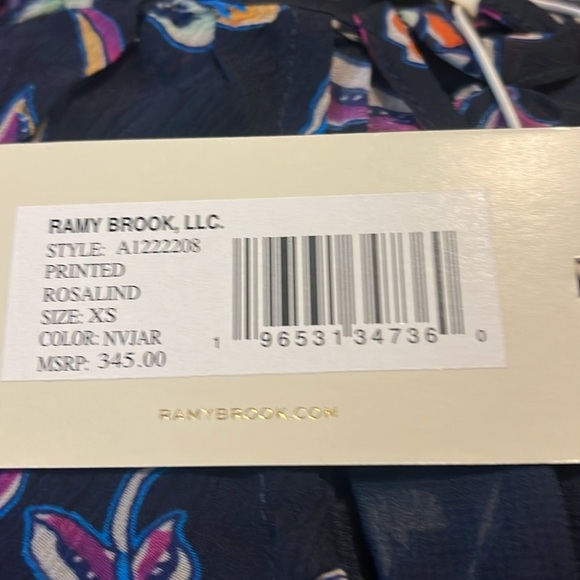 RAMY BROOK PRINTED ROSALIND FLORAL BLACK - XS - Picture 5 of 7